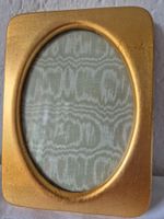 Vergoldeter Vintage Fotorahmen, ovales Design, Top Zustand