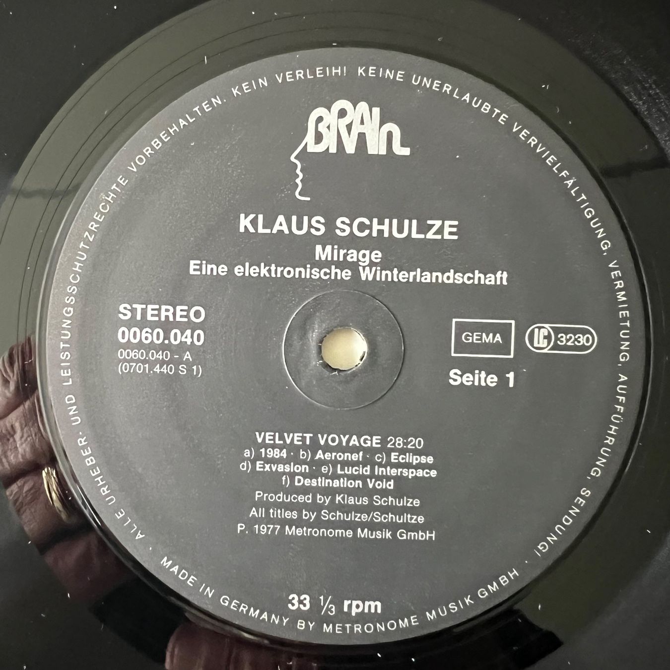 Dischi in vinile: Klaus Schulze - Mirage / D-Press. RE - Very nice Copy – Usato da Gais venduto da soundcave57 3
