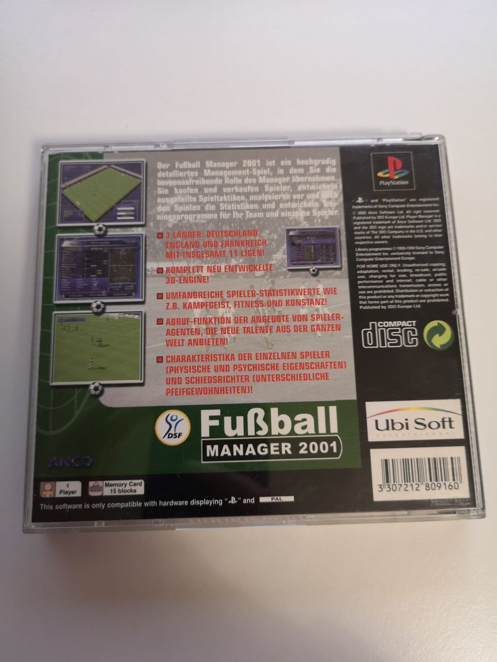 Giochi: Fussball Manager 2001 (PS1) – Usato da Herisau venduto da Seyashop_2 2