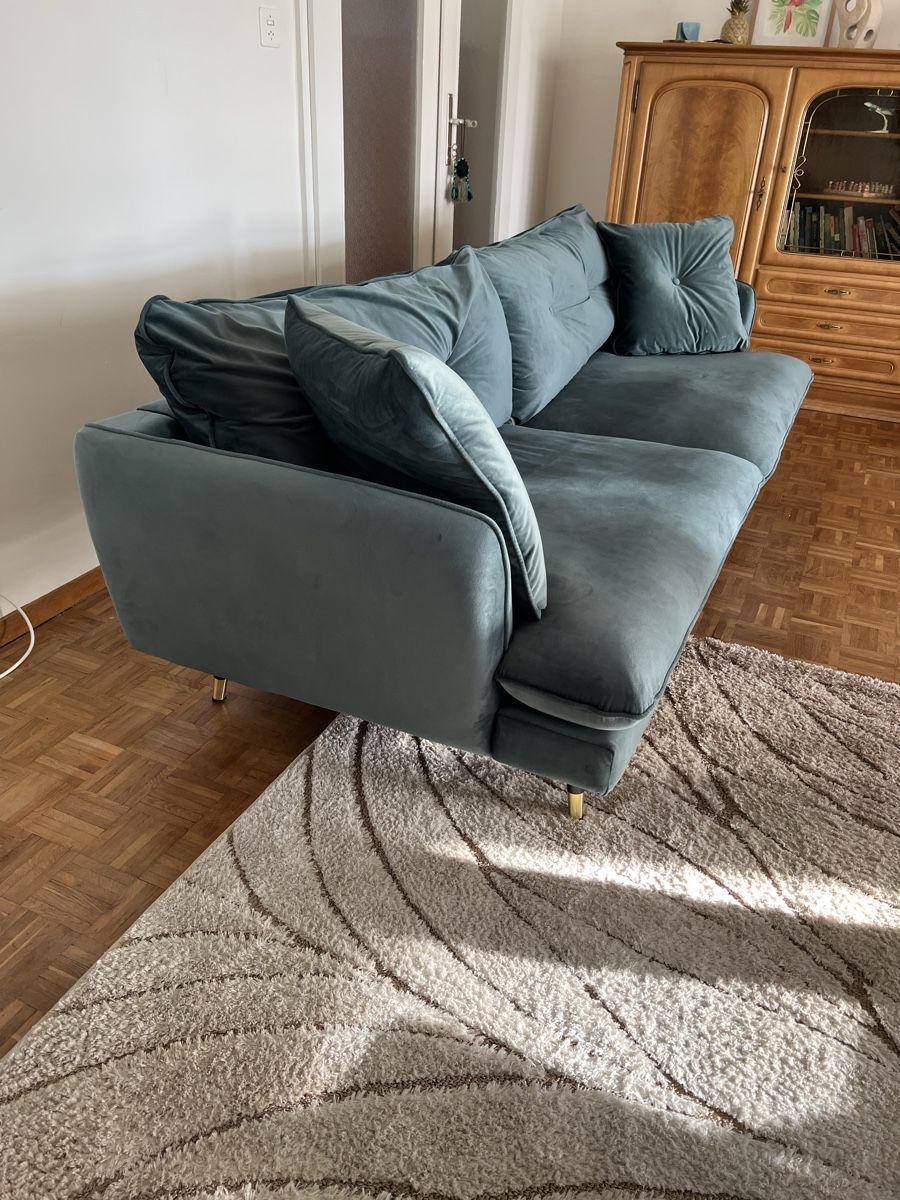 Mömax Divani: Petrol Blau Sofa – Usato da Zug venduto da Ratna 2