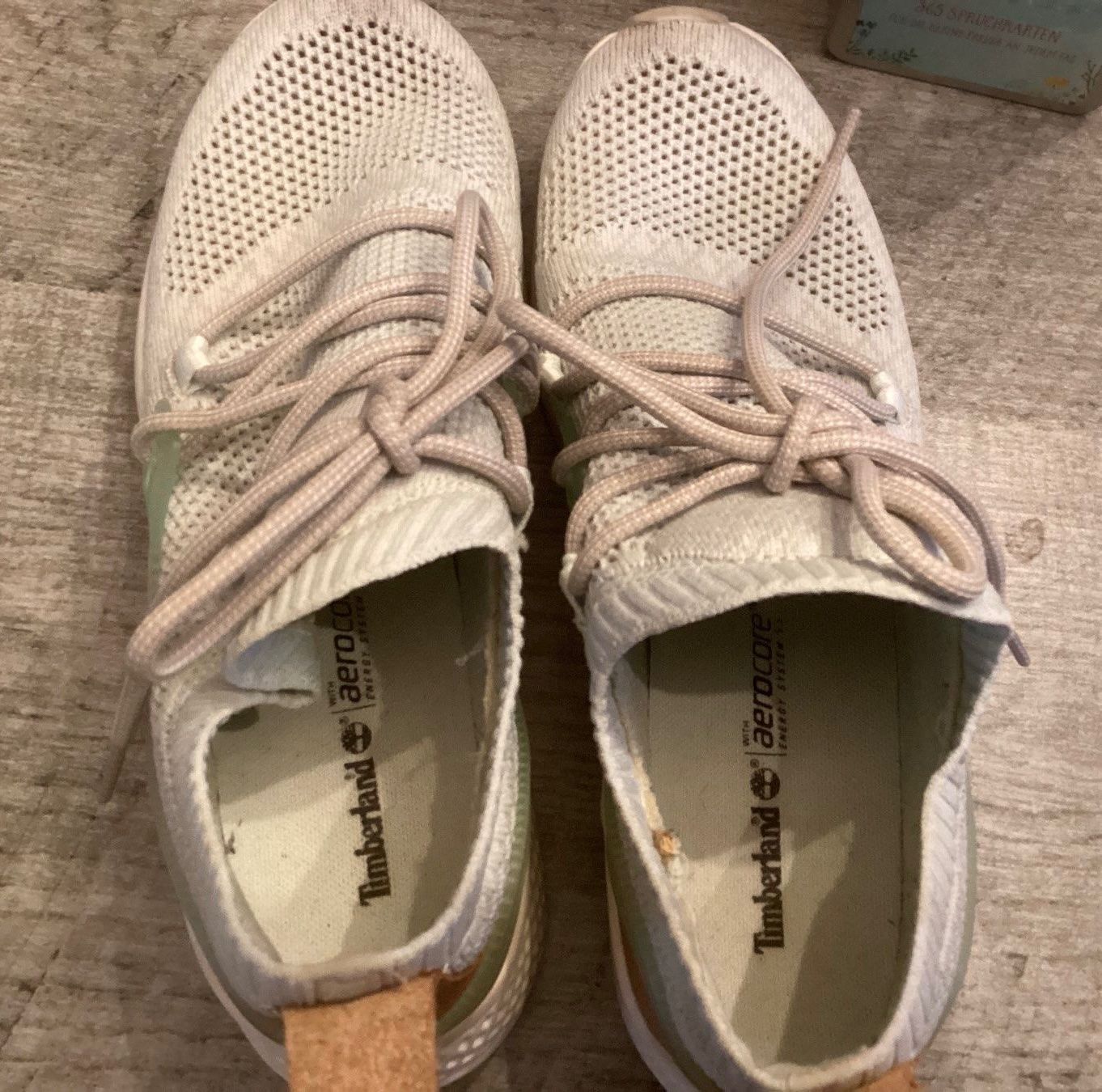 Timberland Scarpe da donna: Timberland Sommer Sneaker Gr.40, weiss mint – Usato da Horn venduto da Resvi 3