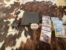 Playstation 3 Konsole mit 8 Spiele, Top Zustand!
