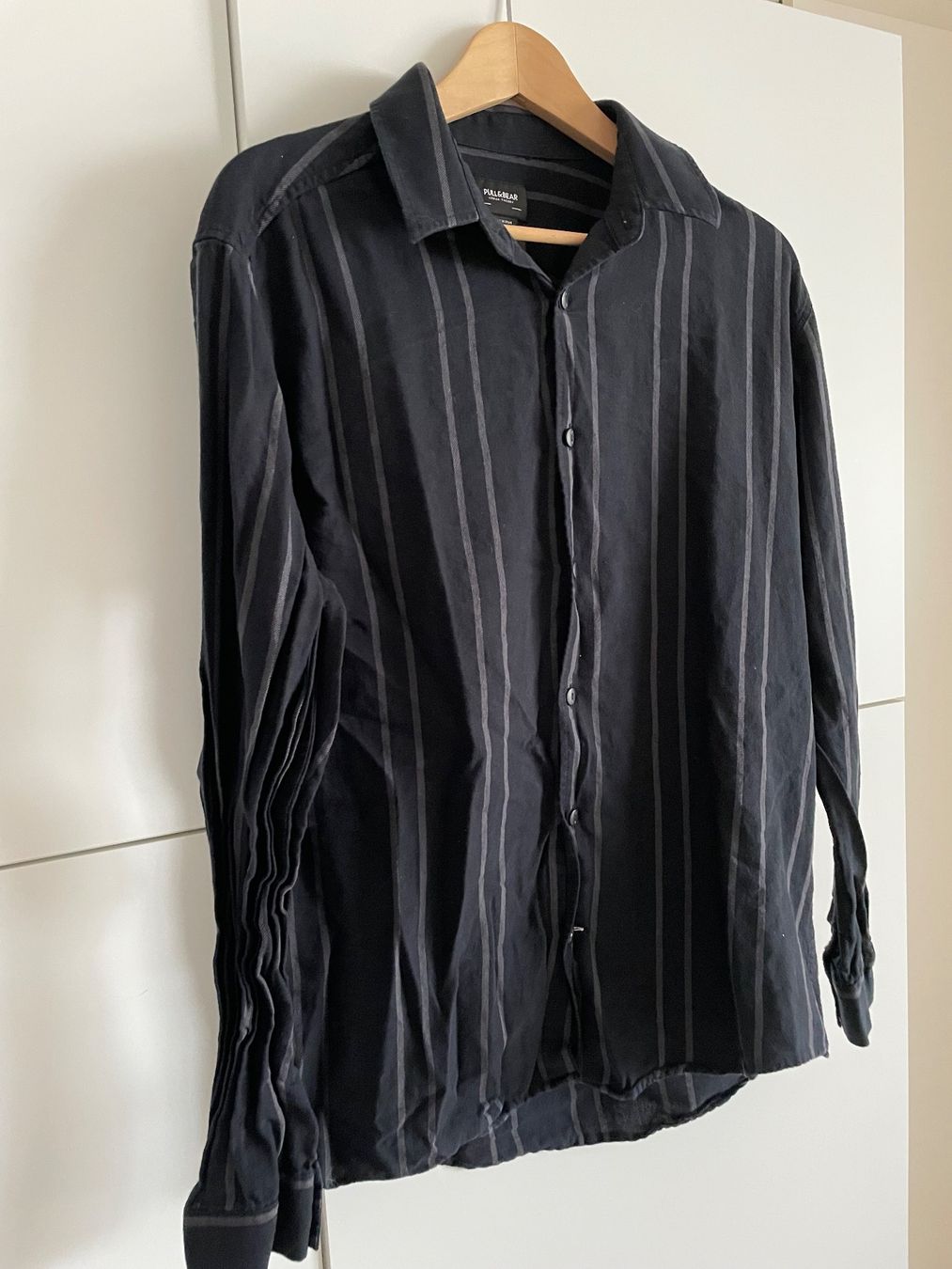 Pull&Bear Camicie: Chemise Pull&Bear noire à rayures taille M élégant – Nuovo (secondo la descrizione) da Pully venduto da kaba07 2