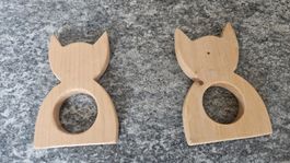 Porta tovaglioli in legno "gatto"