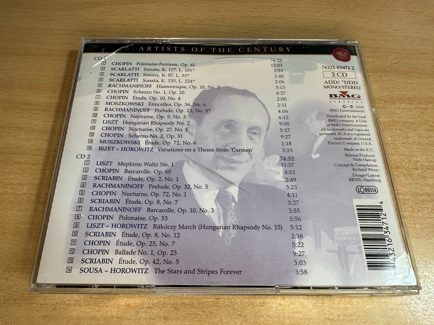 CD: B7 Vladimir Horowitz – The Indispensable - 2 CD – Usato da Rikon im Tösstal venduto da Alpenmutz 1