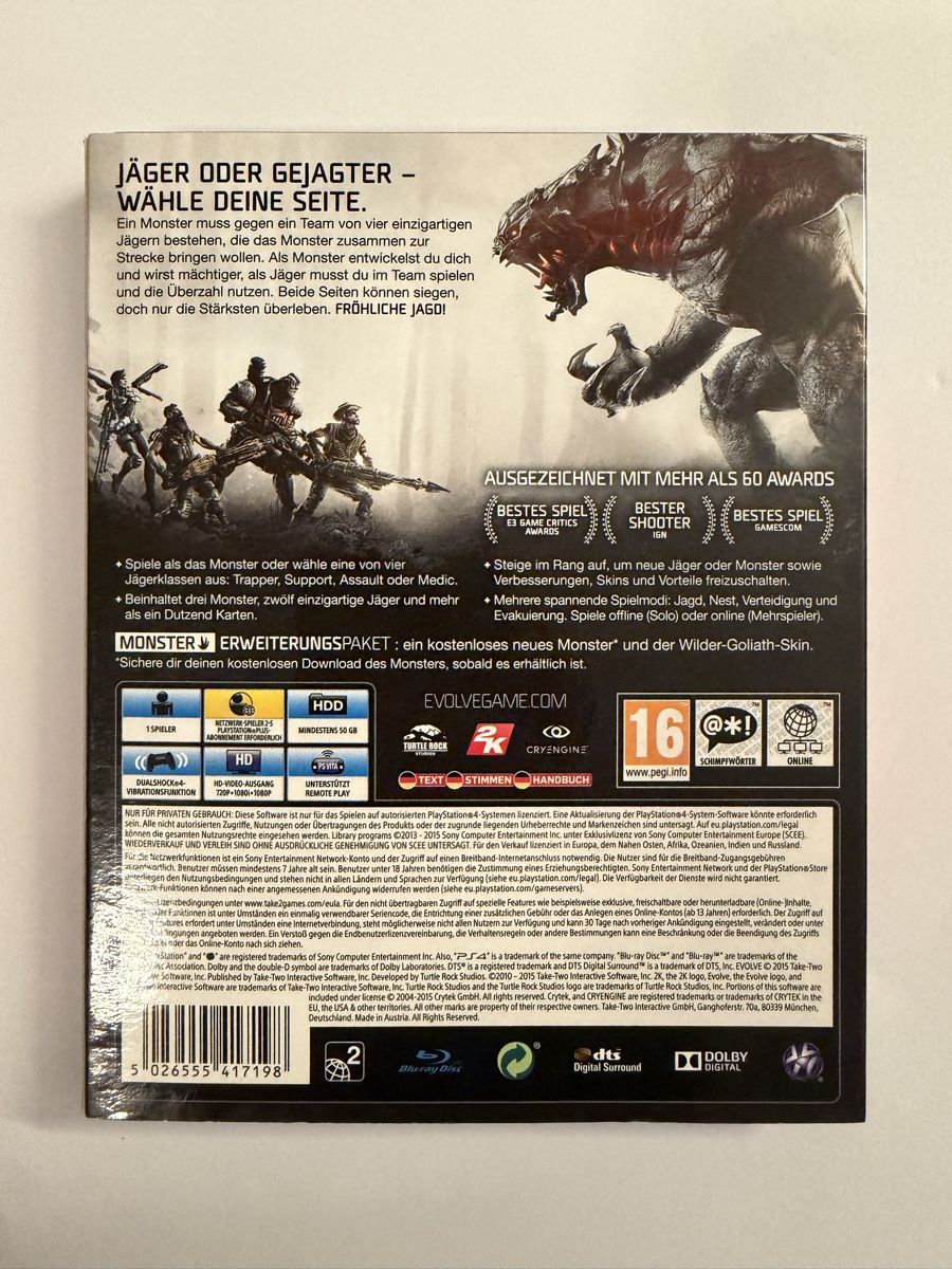 Sony Giochi: Evolve Ps4 Game – Usato da Hendschiken venduto da Jamie2006 1