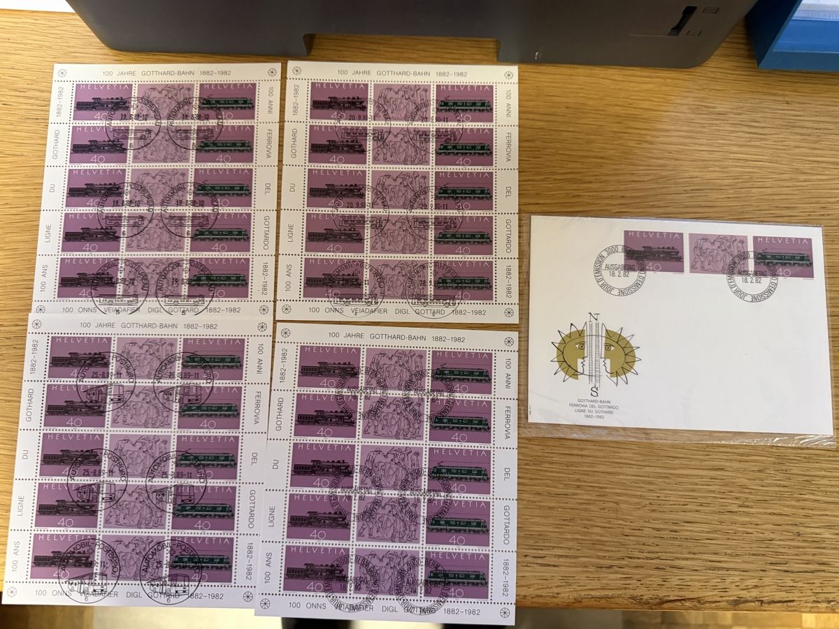 Alle Briefmarken: Dubletten Block Los Schweiz  – Neu (gemäss Beschreibung) aus Murgenthal von Tina_4055 8