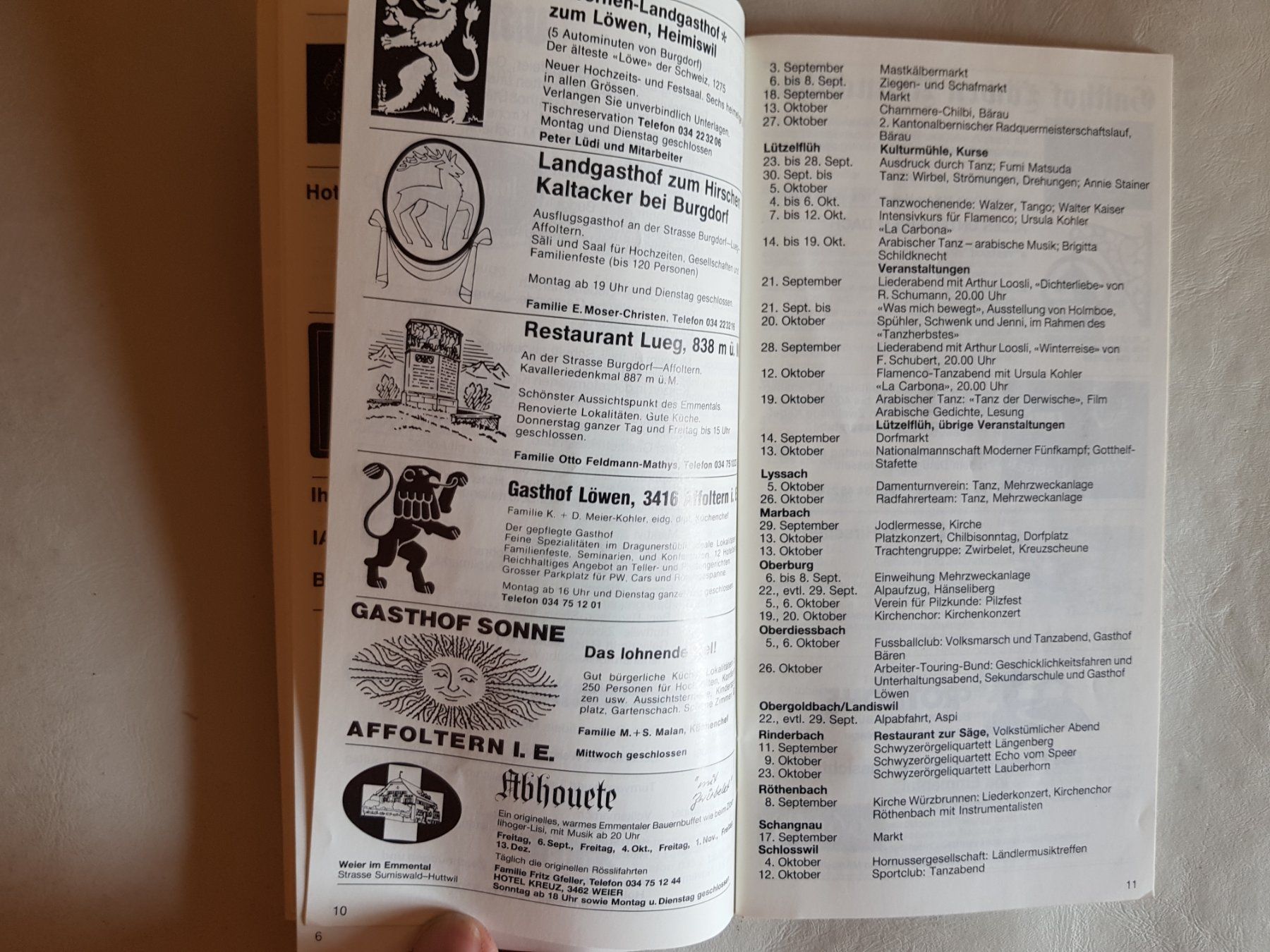 Dokumente: Vintage Flyer Prospekt Emmental Wanderland 1985 – Gebraucht aus Walterswil BE von Lonitti 5