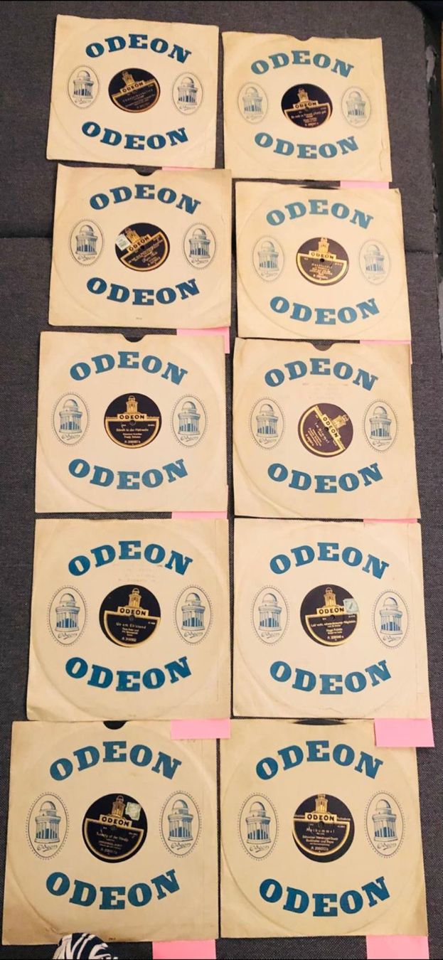 Dischi in vinile: 10 Schellackplatten Odeon A serie diverse Titel alt – Usato da Zürich venduto da Dario5