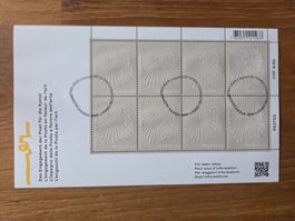 Kleinbogen Kunstengagement der Post, Le invisibili, Ersttag
