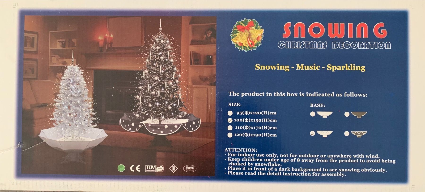 Tutte le decorazioni: Weihnachtsbaum mit Schnee + Beleuchtung – Usato da Aeschi SO venduto da Bluemail