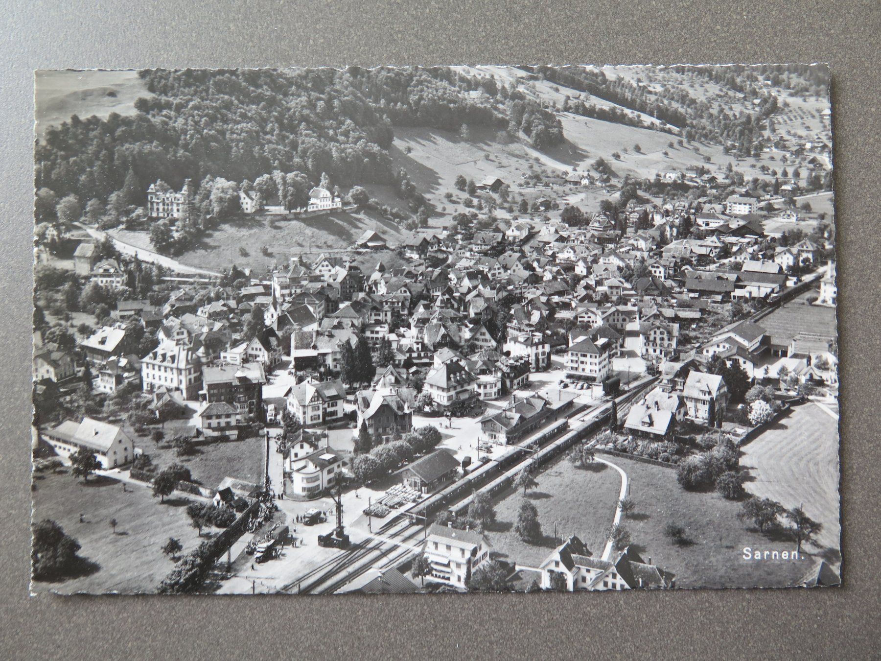 Ansichtskarten: SARNEN - FLUGAUFNAHME – Gebraucht aus Wittenbach von lipasal