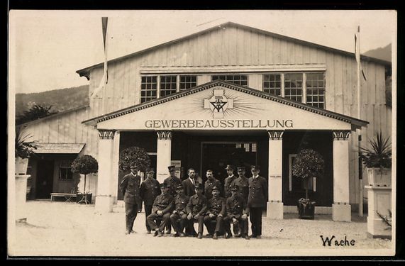 Cartoline postali: Stans, Gewerbe-Ausstellung 1923, Männer – Usato da Berlin venduto da bartko-reher