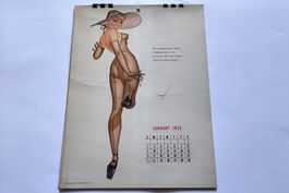 Original Esquire Pinup-Kalender für 1955 von Petty