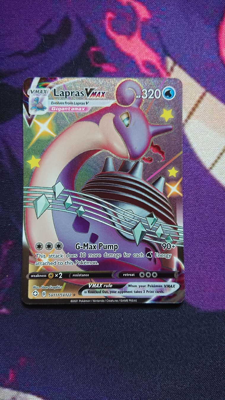 Pokémon Sammelbilder & Trading cards: Lapras VMAX SV111 Shining Fates – Neu (gemäss Beschreibung) aus Chur von FreakofRarity