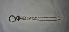 Circle, Cable Finish Necklace, Knebelverschluss Goldkette