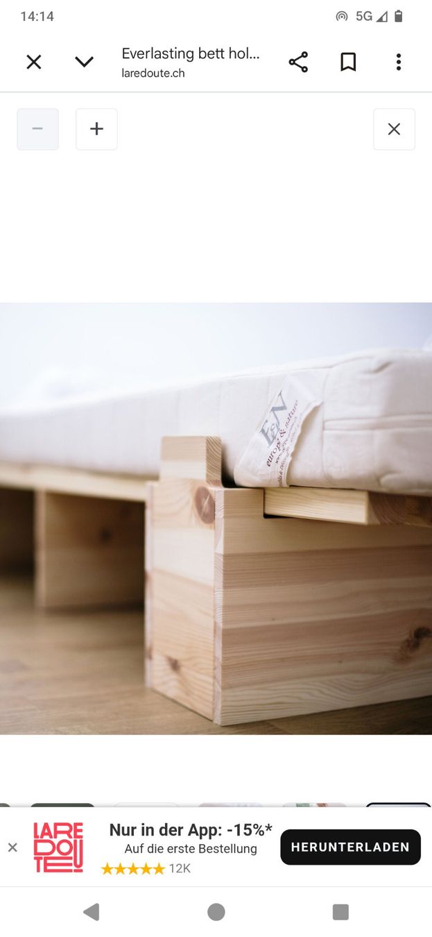 Lits: Lit modulable 200 x 90 -160 – D'occasion à Zürich par jul_ie 8