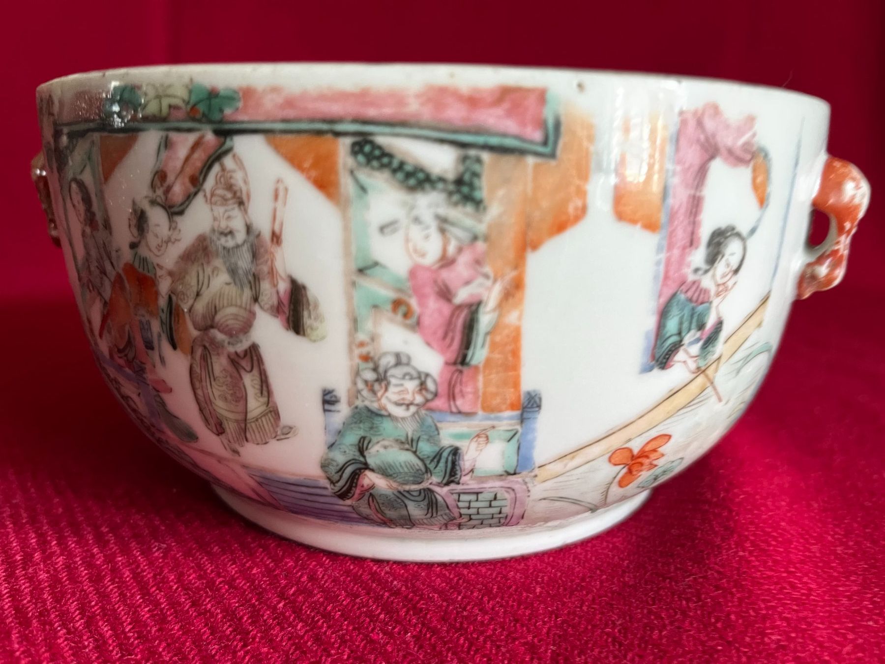 Ciotole: Chinesische kaiserliche polychrome Schale, Tongzhi-Periode – Usato da Linthal venduto da Luther 2