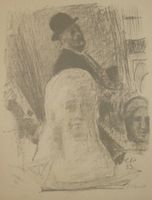Cuno Amiet (1868-1961) - Künstler's Bildnis & Gattin's Büste