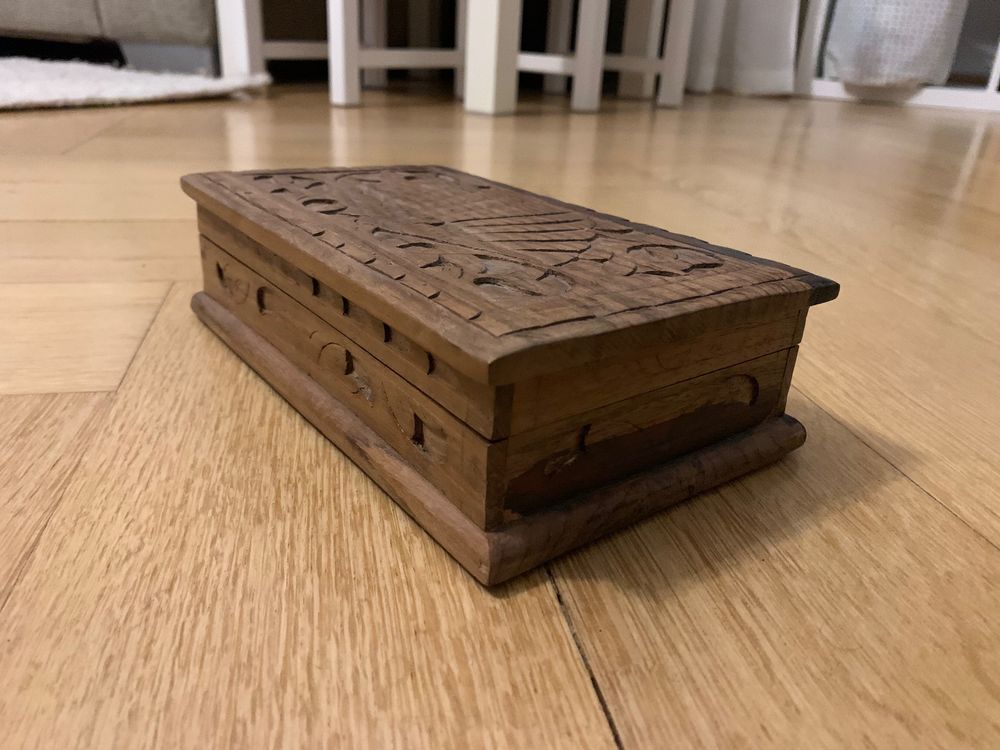MOTUZP Vintage Holzkisten Mit Schloss Holzaufbewahr Produktbild-Vorschau 1