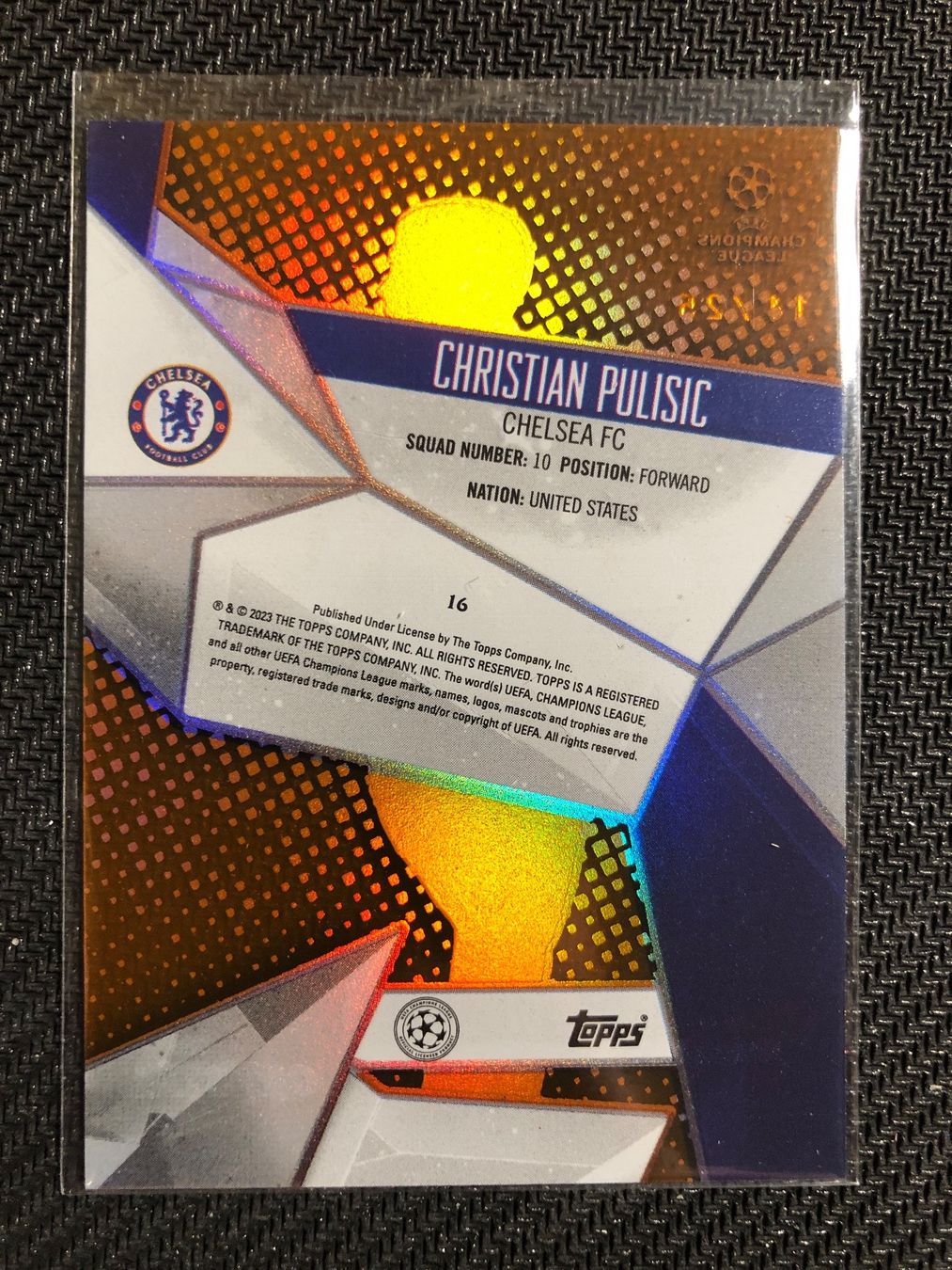 Topps Carte collezionabili: Topps Crystal Christian Pulisic 14/25 – Usato da Wangenried venduto da Garagara 1