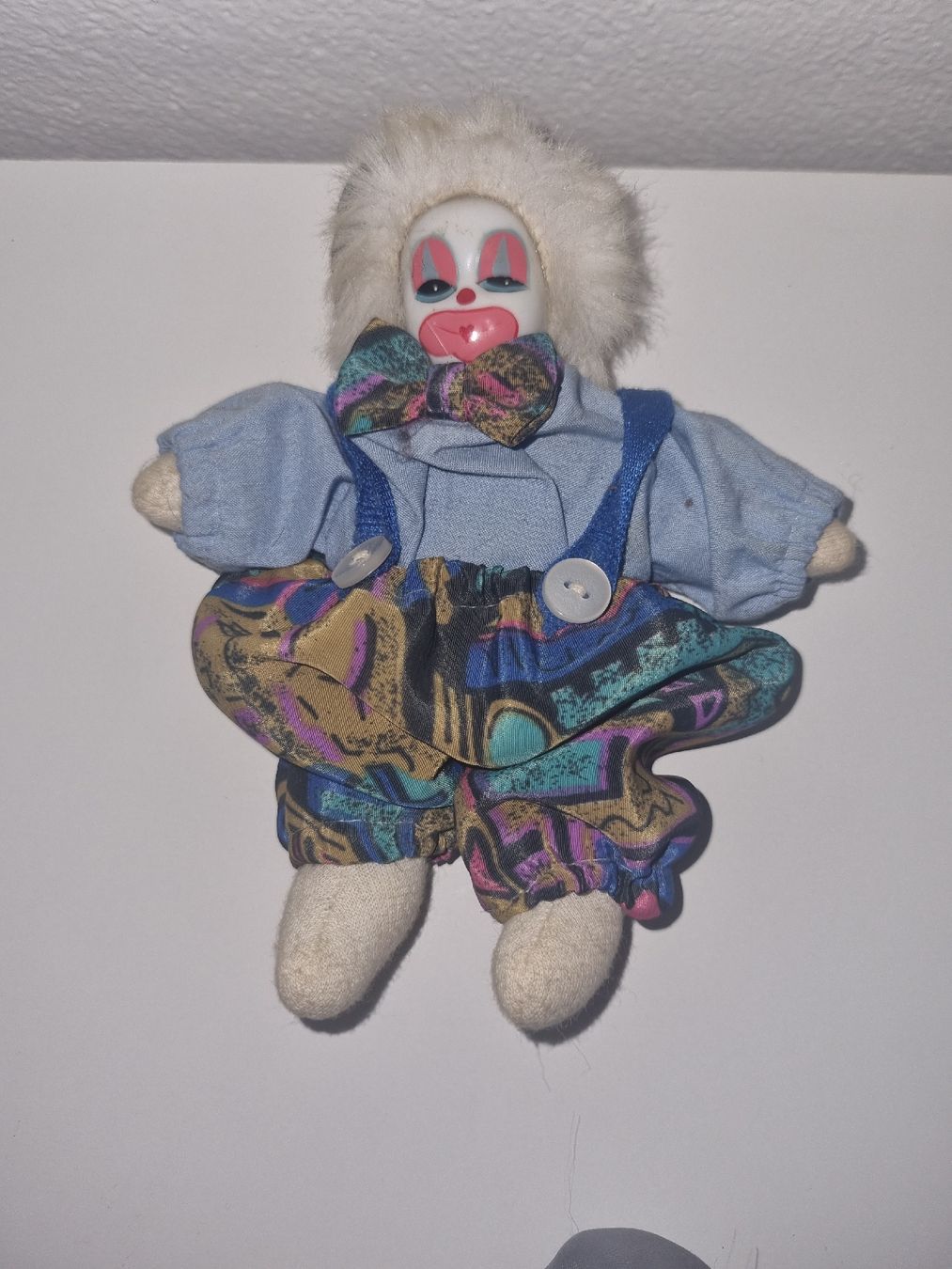 Bambole: Clown Puppe mit Kleidung, ca. 16 cm – Usato da Chur venduto da Beimirhates