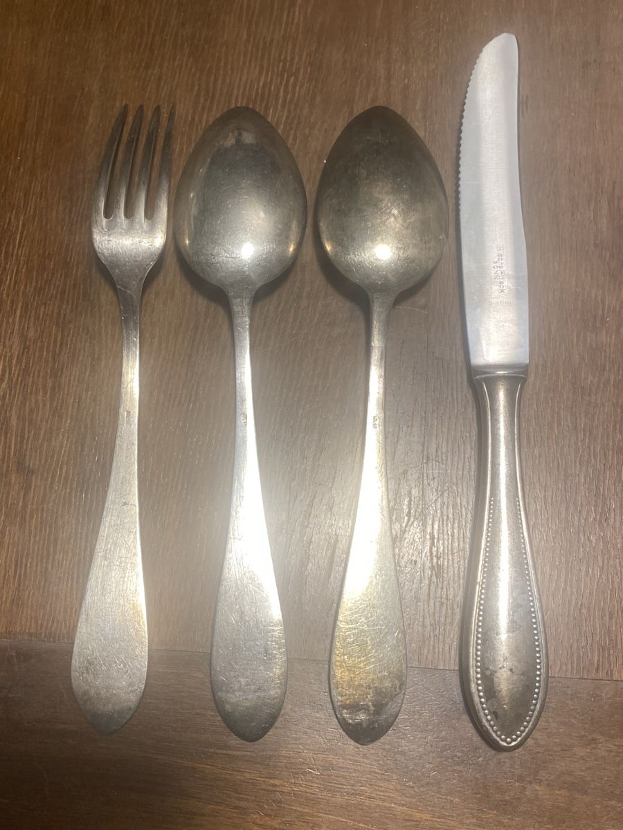 Set di posate: 4er versilberte Besteck – Usato da Baden venduto da swiss-alps 2
