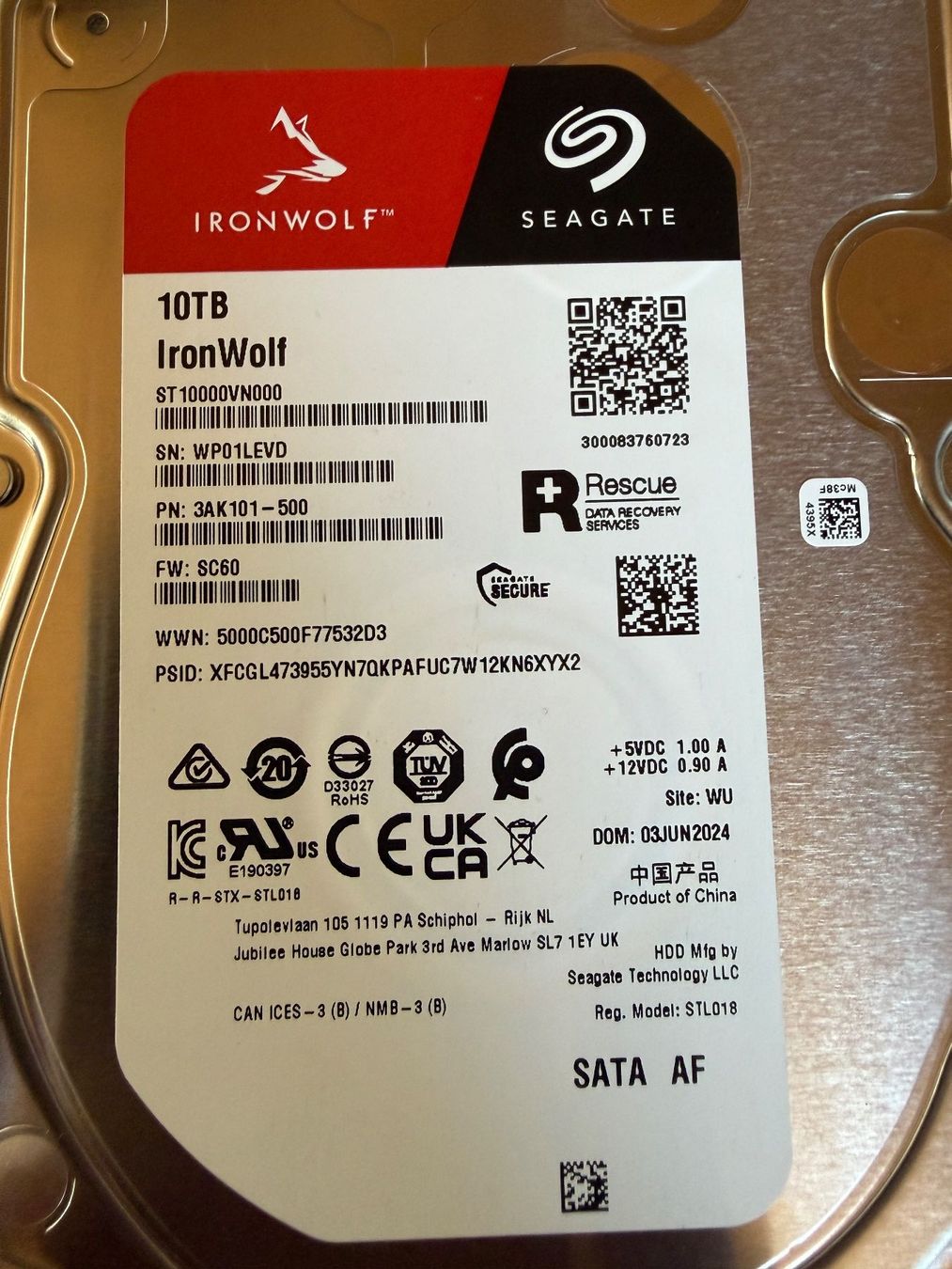 Seagate Harddisks: Seagate Ironwolf 10TB – Gebraucht aus Diessenhofen von ren_sb8w