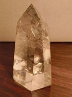 Bergkristall Citrin oder ähnlicher Naturkristall 9cm Hoch