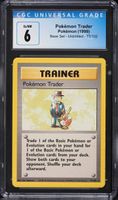 1999 Pokemon Base Set Pokemon Trader #77 CGC 6 EXMT