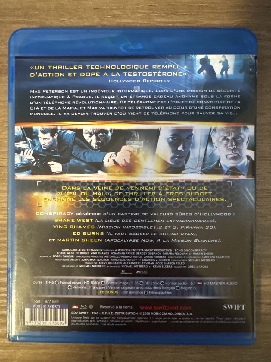 Alle DVDs: Blu-ray Conspiracy, Thriller action, Occasion – Gebraucht aus Veyrier von Deniro2 1