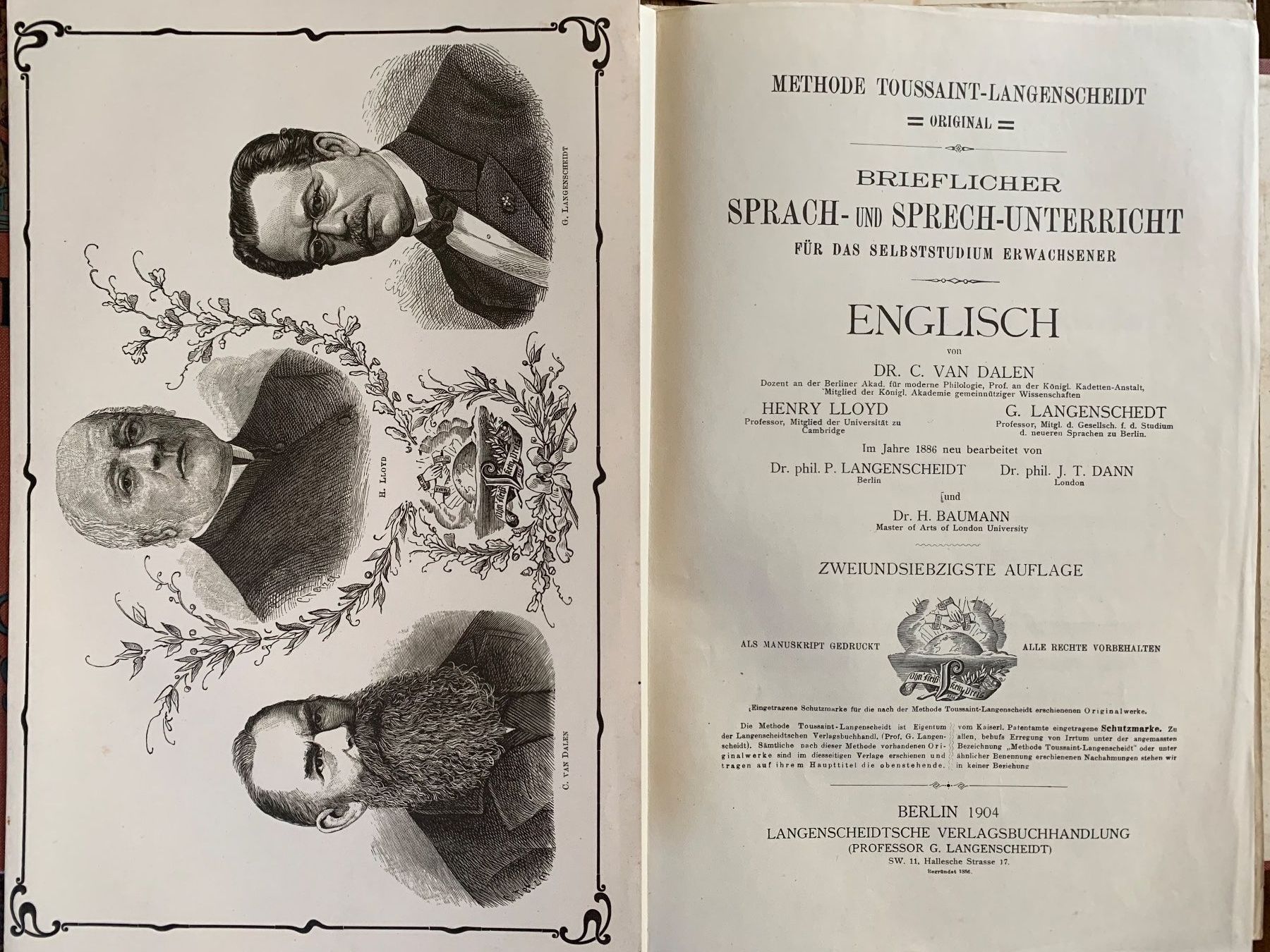 Libri: Original-Methode Toussaint Langenscheidt: Englisch. I und II – Usato da Basel venduto da SusaSandig 3