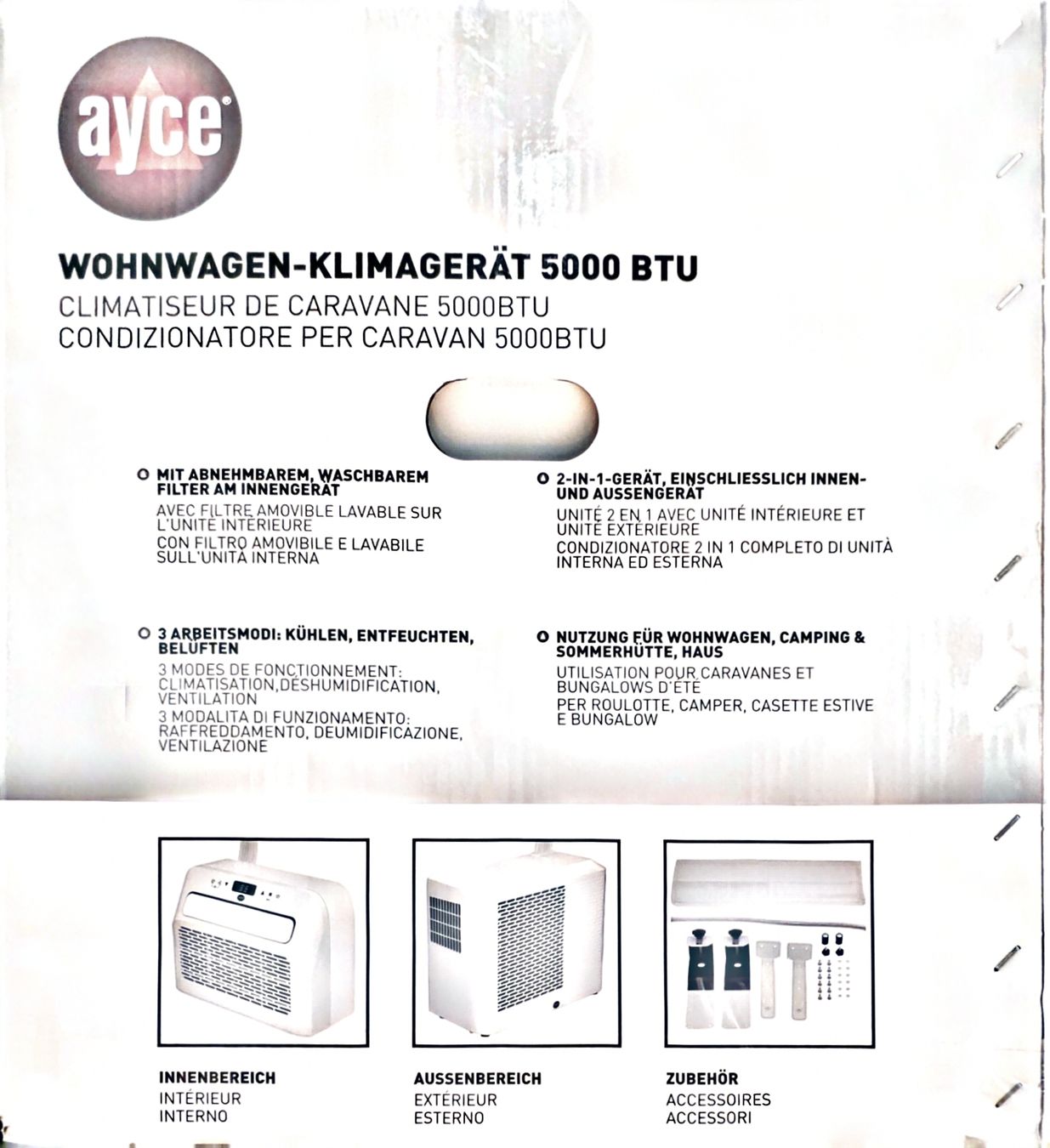 Klimageräte: Ayce Wohnwagen Klimagerät 5000 BTU – Gebraucht aus Rorschacherberg von Rayback 2