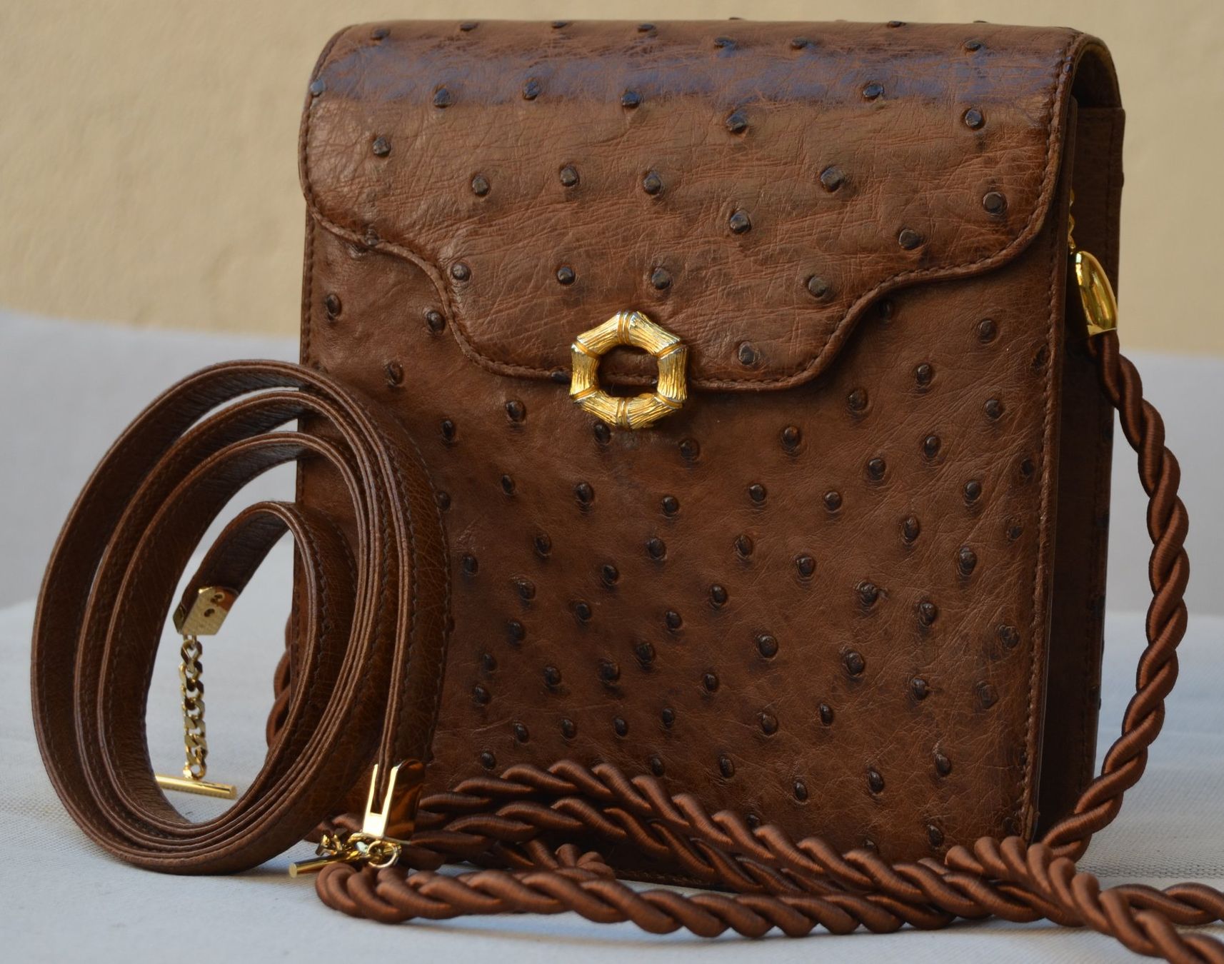 Taschen für Damen: Gurtner Tasche - Straußenleder / sac - cuir d'autruche – Gebraucht aus Collonges von Auganien 1