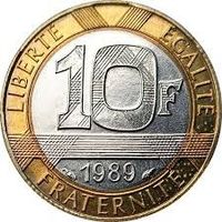 10 Franc Frankreich 1989