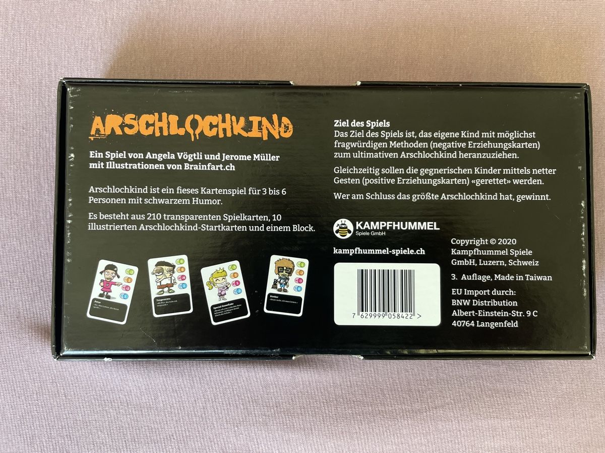 Giochi: Arschlochkind - Das Spiel! – Usato da Therwil venduto da rubininio 1