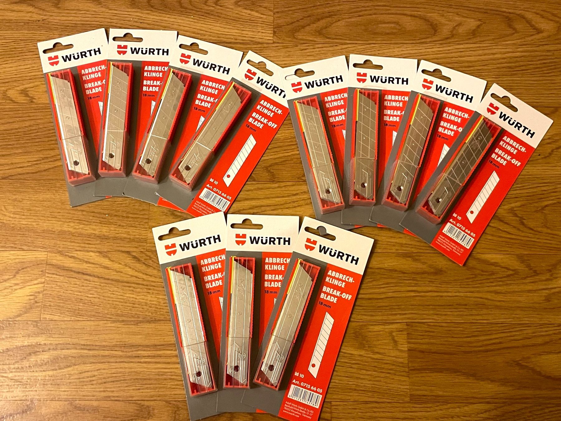 Würth Alle Werkzeuge: Messerklingen - Würth Abbrechklingen – Neu und originalverpackt aus Luzern von Bolle2012