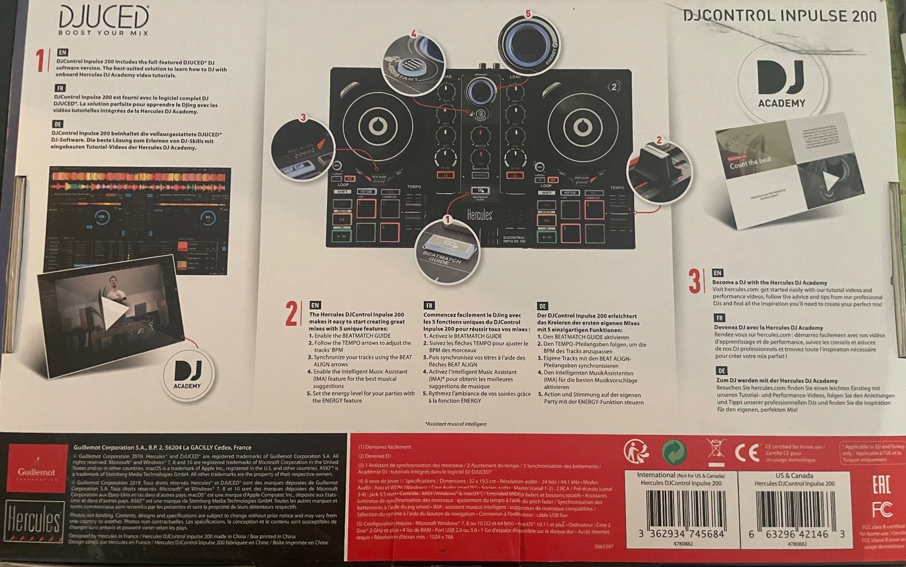 Hercules Console di mixaggio: Hercules DJControl Inpulse 200 – Nuovo (secondo la descrizione) da Genève venduto da Ks1979 1