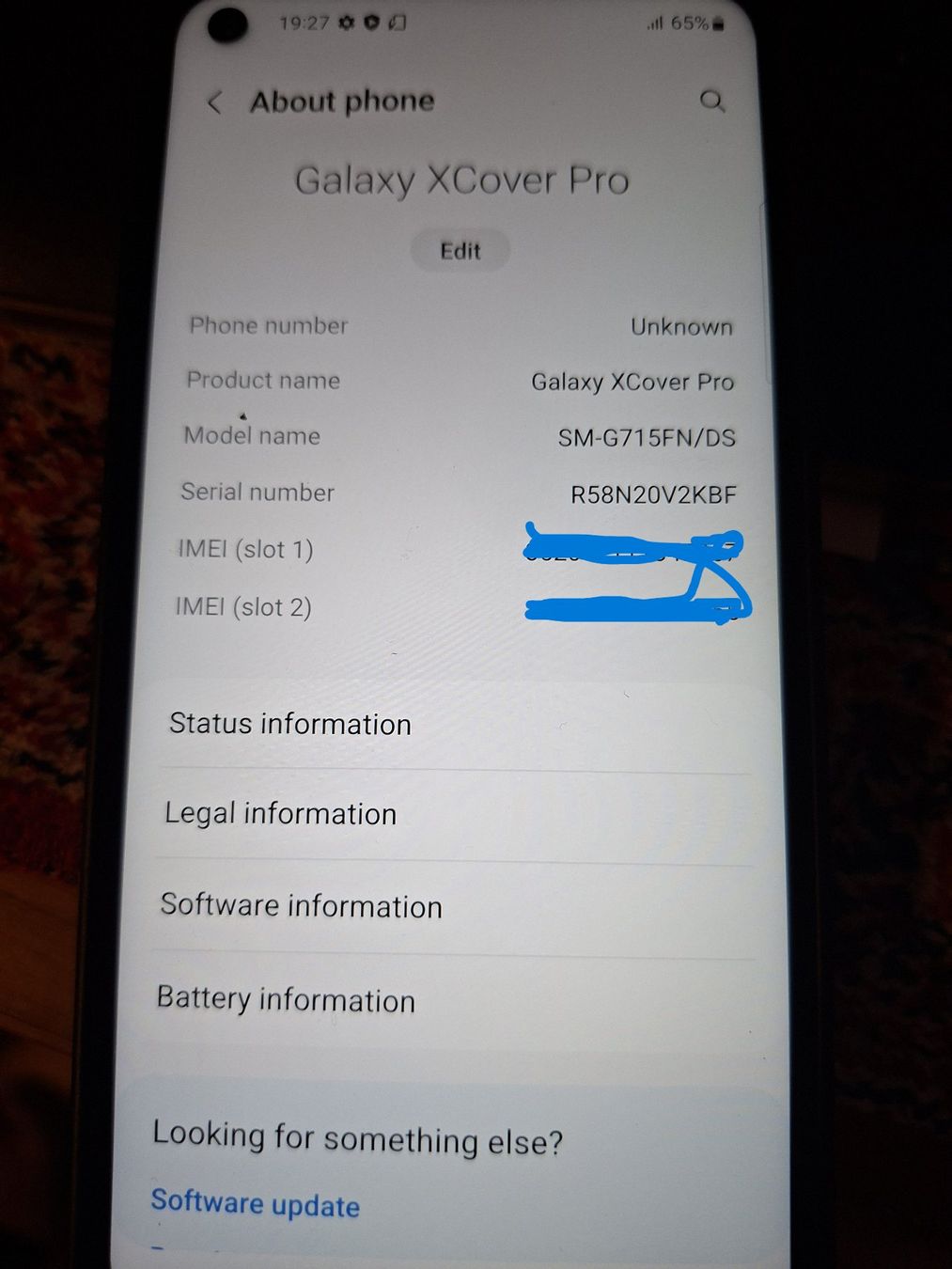 Samsung Telefoni cellulari / Smartphones: Samsung galaxy xcover Pro – Usato da Basel venduto da pcland 1