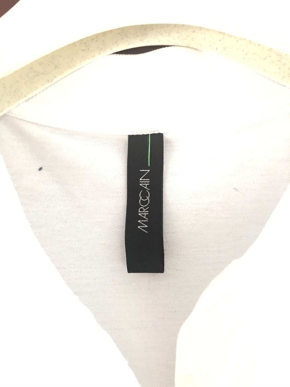 Marc Cain Magliette Polo: Marccain Polo-Shirt graphit weiss Gr 42 – Nuovo e nell'imballaggio originale da Volketswil venduto da praxis12 3