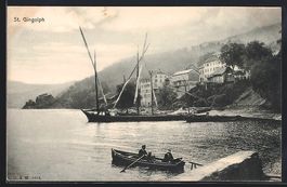 St. Gingolph, Wasserpartie mit Ruderboot