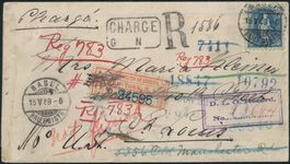 1889 - Stehende Helvetia - R Brief - EF