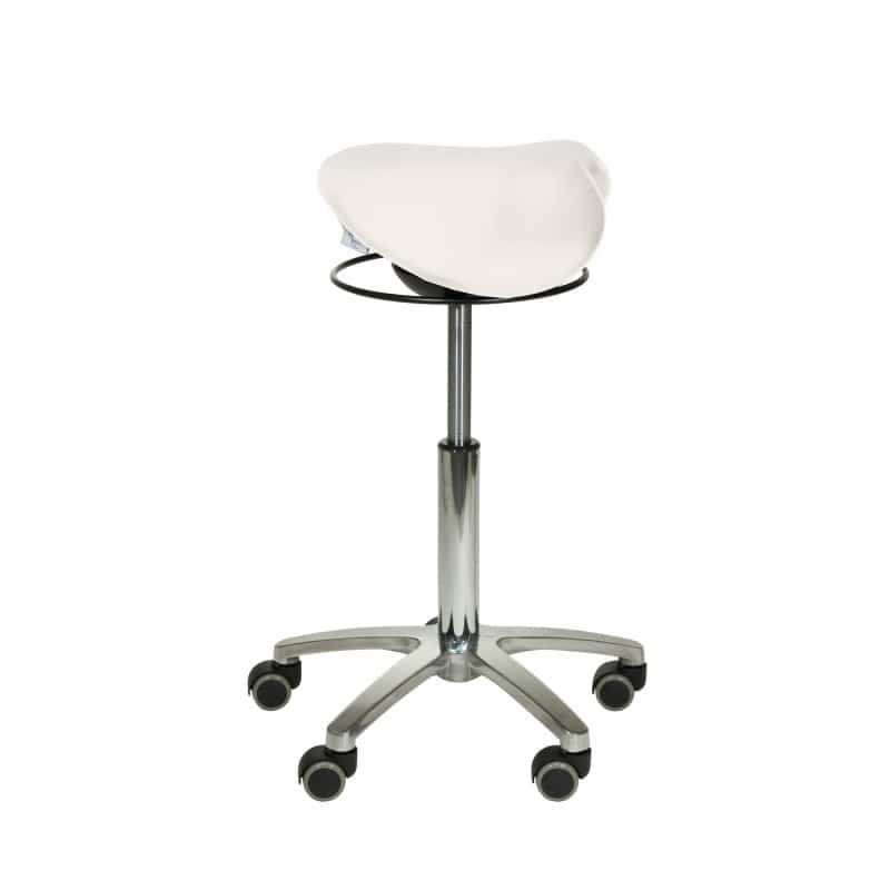 Sgabelli: Sattelsitz-Hocker WEISS mit Schwing-Mechanismus – Nuovo e nell'imballaggio originale da Schaffhausen venduto da Praxis-Nova 3