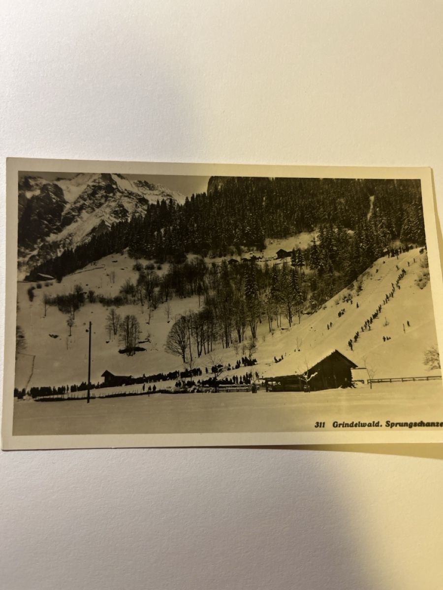 Cartoline postali: grindelwand ski vintage – Usato da scharnachtal venduto da Riso500