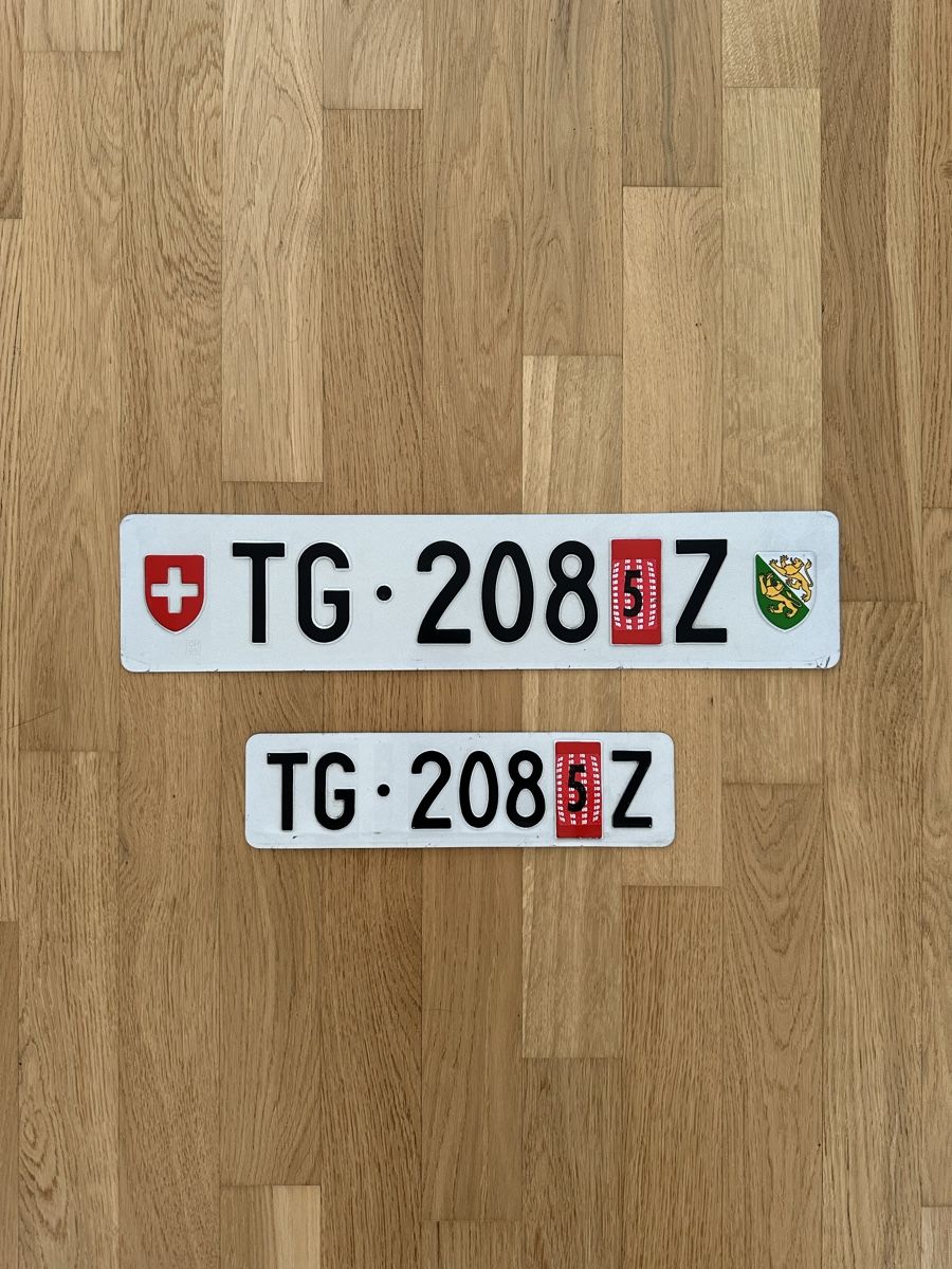 Insegne: Kontrollschild TG 208 Z – Usato da Zürich venduto da .11