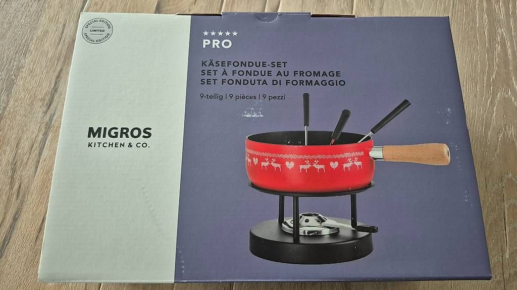 Padelle: Käsefondue Set neu – Nuovo e nell'imballaggio originale da Lohn-Ammannsegg venduto da Laluna16