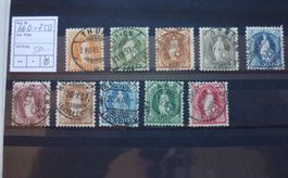 Sammlung ++ 10 Stück diverse stehende Helvetia Briefmarken
