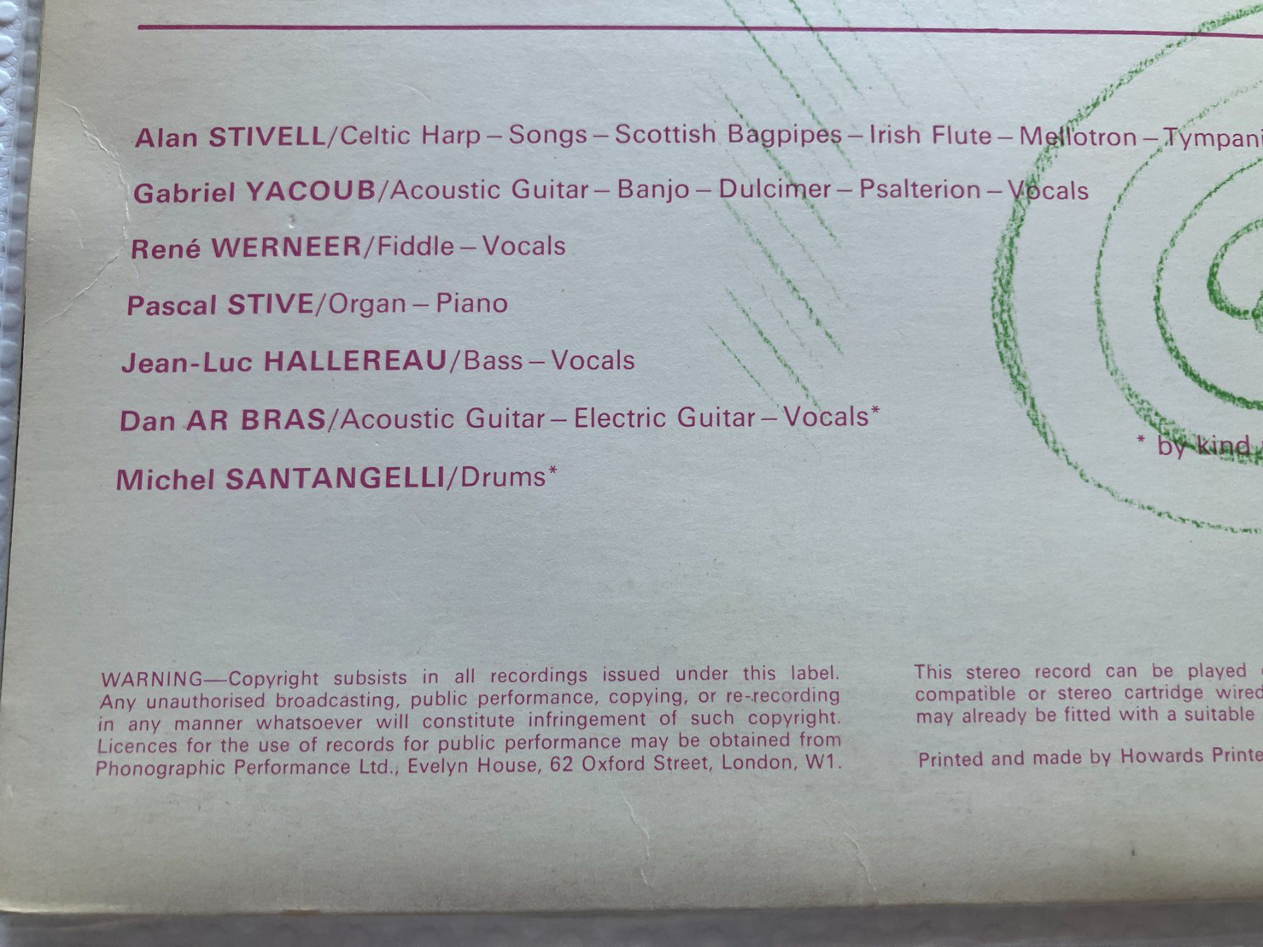 Dischi in vinile: Stivell – Usato da Aarwangen venduto da Jukebox3 4