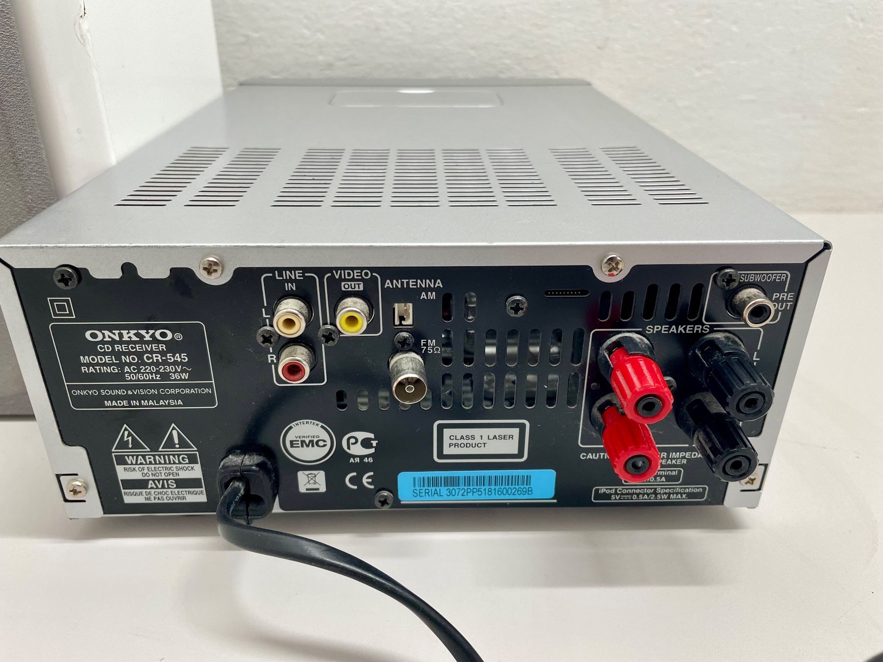Onkyo Receiver: Onkyo CD receiver CR-545/ 2x Yamaha NX-E700 Speaker – Gebraucht aus Niederdorf von LeptonAG 2