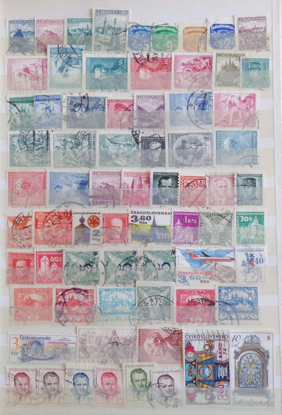 Tutti i francobolli: CSR/CSSR: Des timbres oblitérés, 2 photos – Usato da Le Locle venduto da timbrettino